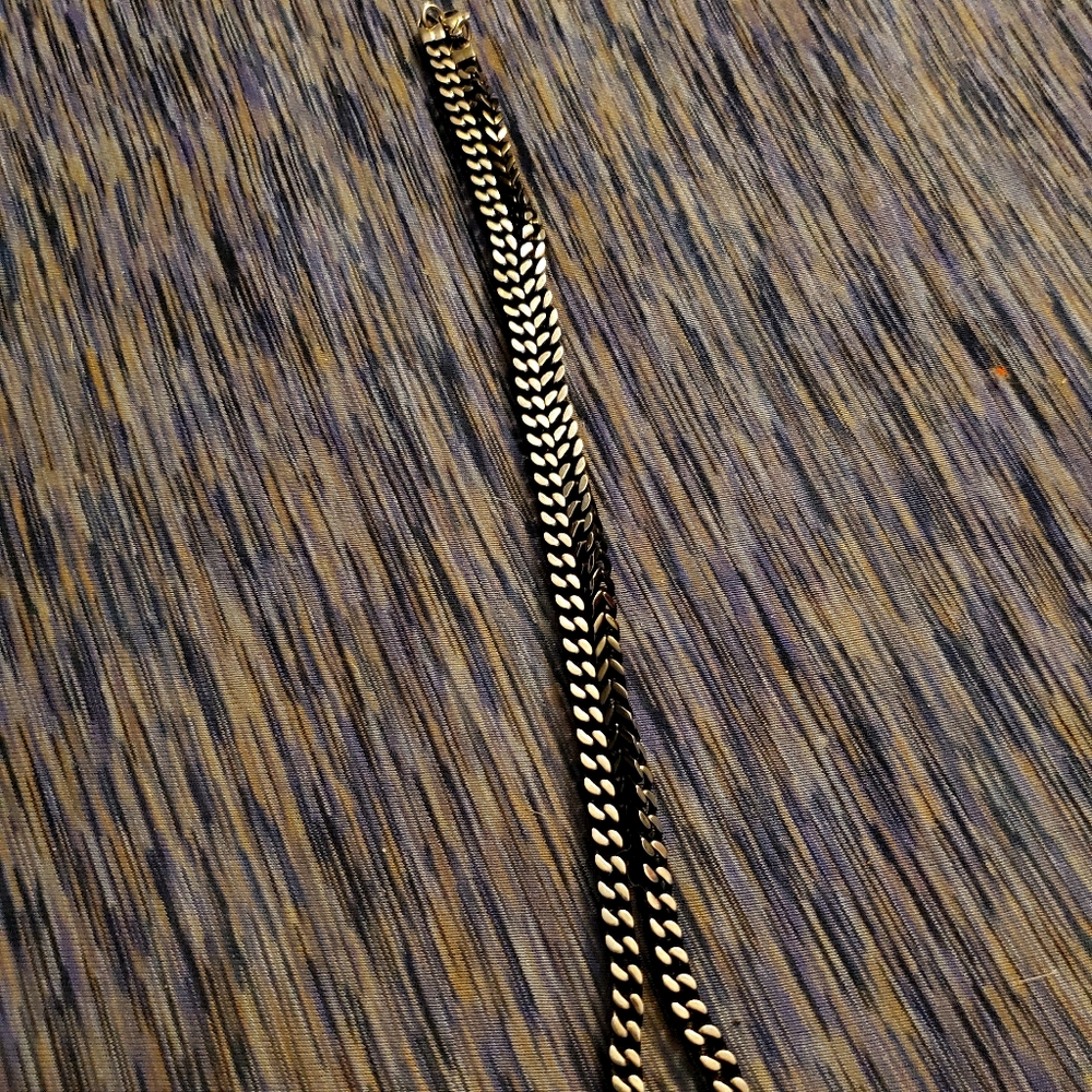 Black stainless steal chain